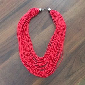 Red Beaded Necklace